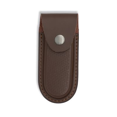 Custodia BARBARIC in pelle per coltello a serramanico con chiusura a scatto