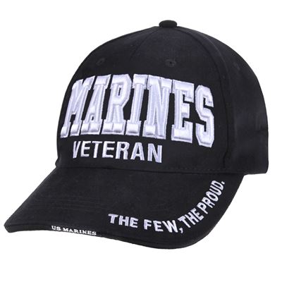 Cappellino DELUXE 3D MARINES VETERAN baseball NERO