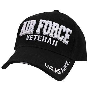 Cappellino DELUXE AIR FORCE VETERAN baseball NERO