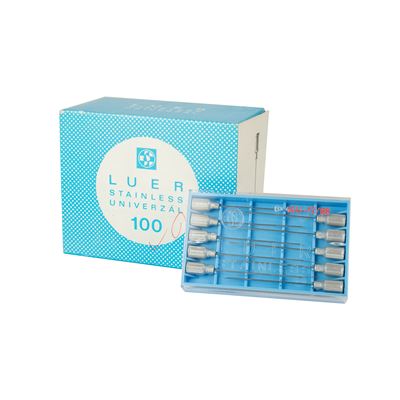 Aghi metallici per iniezioni 6x40U, confezione da 100 pezzi