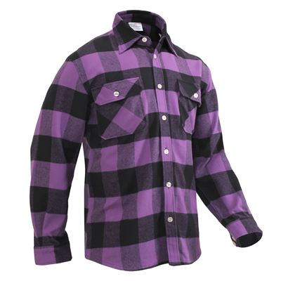 Camicia da boscaiolo FLANNEL a quadri VIOLA