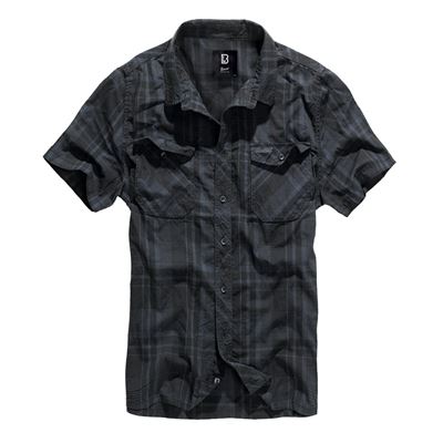 Camicia ROADSTAR maniche corte NERO/BLU