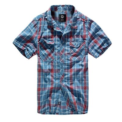 Camicia ROADSTAR maniche corte ROSSO/BLU