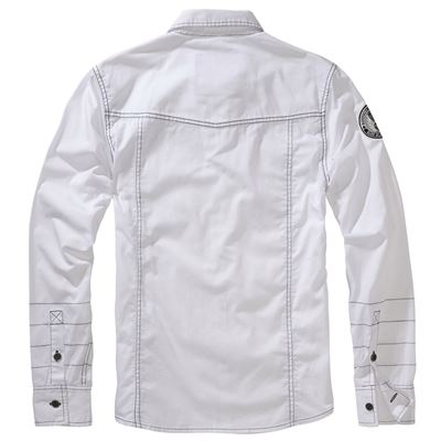 Camicia LUIS VINTAGE manica lunga OLD WHITE BRANDIT 4023-7 3