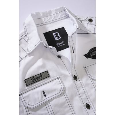 Camicia LUIS VINTAGE manica lunga OLD WHITE BRANDIT 4023-7 4