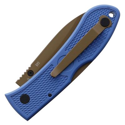 Coltello pieghevole DOZIER HUNTER lama liscia BLU KA-BAR 06-4062D2 2