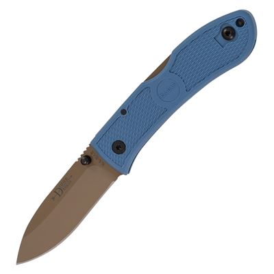 Coltello pieghevole DOZIER HUNTER lama liscia BLU