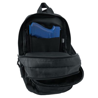 Zaino TACTICAL TRAVELER a tracolla MIDNIGHT BLACK CAMO ROTHCO 41114-MBC 4
