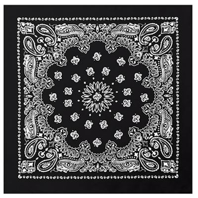 Sciarpa 55 x 55 cm TRAINMEN NERO