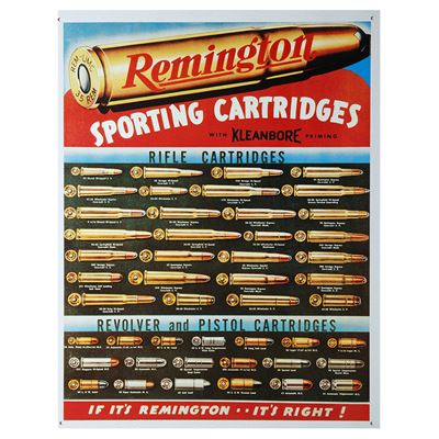 Cartello REMINGTON - cartucce