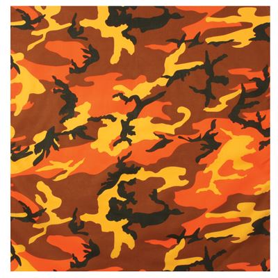 Sciarpa 55 x 55 cm SAVAGE ORANGE CAMO