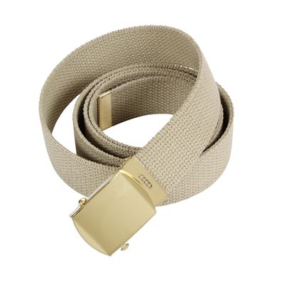 Cintura con fibbia DORATA 135 cm KHAKI