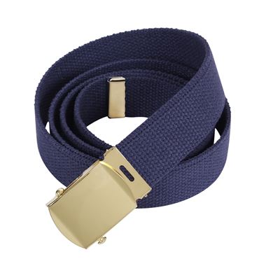 Cintura con fibbia dorata 110 cm BLU
