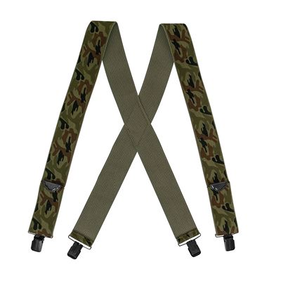 Bretelle US per pantaloni X con clip WOODLAND