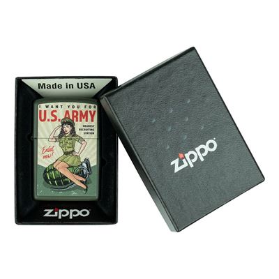 Accendino U.S. ARMY Enlist Pin Up a benzina ZIPPO 421380 2