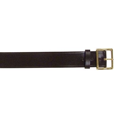 Cintura GARRISON in pelle con fibbia dorata NERA 1 3/4''
