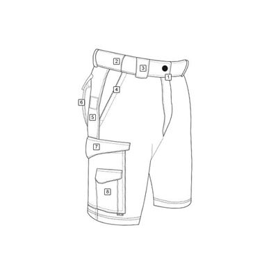 Pantaloncini 24-7 9" rip-stop VERDI TRU-SPEC 24-7 42670 2