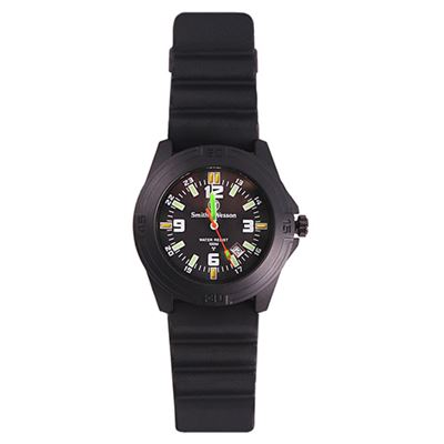 Orologio SOLDIER cinturino in gomma NERO