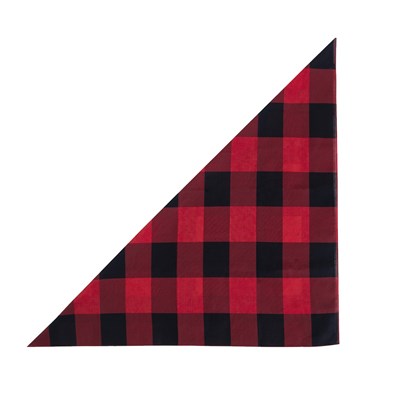 Sciarpa JUMBO a quadri PLAID grande ROSSO-NERO ROTHCO 4350 2