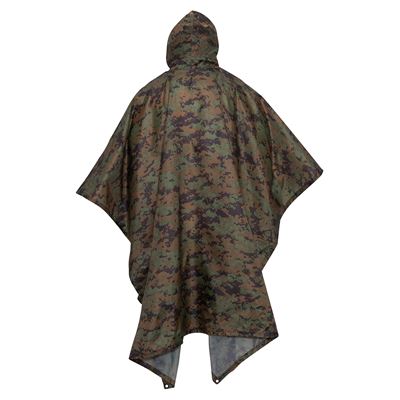 Poncho US rip-stop 140 x 225 cm DIGITAL WOODLAND ROTHCO 4358 2