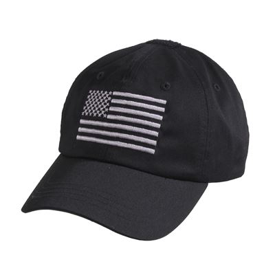 Cappellino da baseball TACTICAL OPERATOR bandiera USA NERO