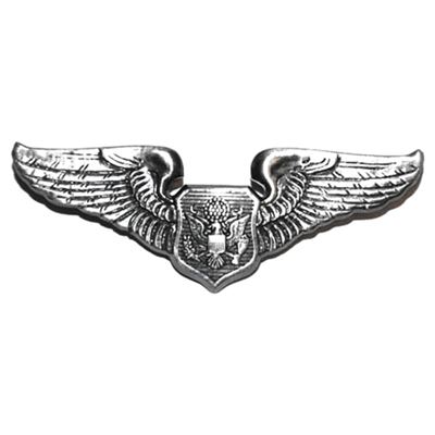 Distintivo PILOT AVIATOR ARGENTO OPACO