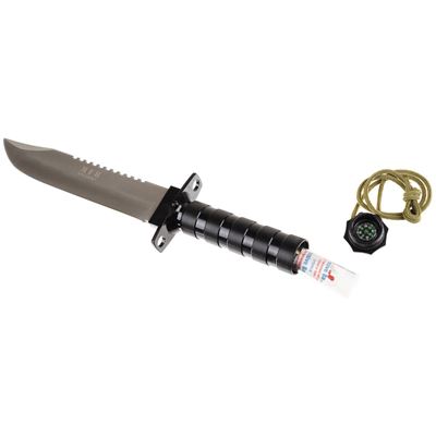 Coltello da sopravvivenza JUNGLE II con accessori NERO FOX Outdoor 44143 4