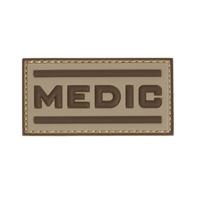 Patch MEDIC velcro 3D in plastica DESERT