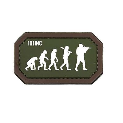 Toppa AIRSOFT EVOLUTION velcro 3D PVC VERDE/MARRONE