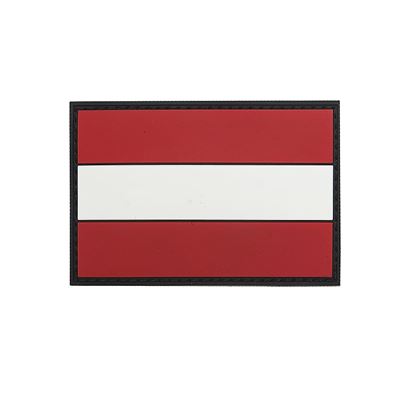 Toppa bandiera AUSTRIA plastica colorata VELCRO 8x5cm
