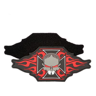 Toppa con croce e teschio in plastica