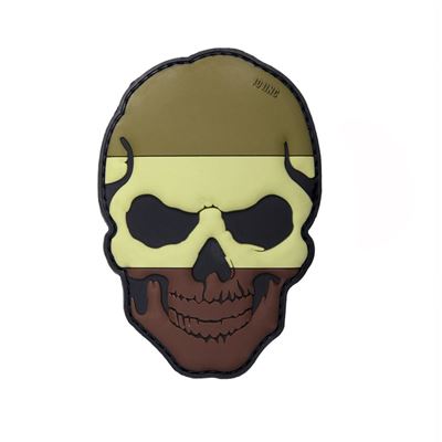 Toppa 3D in plastica TESTA con strisce in velcro DESERT