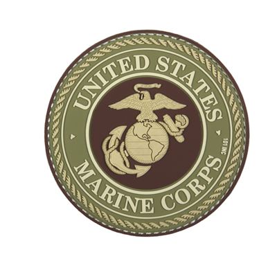Toppa 3D in plastica UNITED STATES MARINE CORPS COYOTE