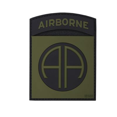 Patch 3D in plastica AIRBORNE 82nd VERDE