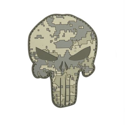 Patch PUNISHER velcro 3D plastica ACU AT-DIGITAL