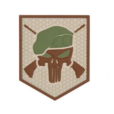 Toppa COMMANDO PUNISHER velcro 3D PVC COYOTE