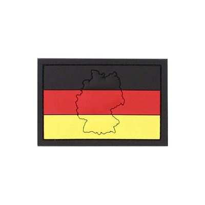 Toppa 3D in plastica GERMANIA con contorno del paese in velcro