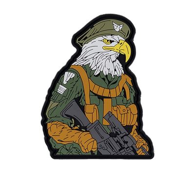 Toppa 3D in plastica DANGEROUS EAGLE con velcro