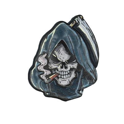 Toppa 3D in plastica TESTA DI MORTE - GRIM REAPER velcro