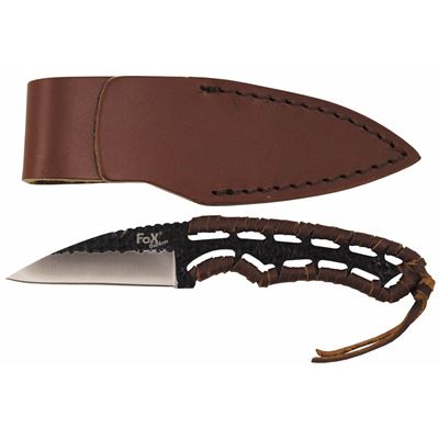 Coltello con lama fissa BUFFEL II con fodero in pelle