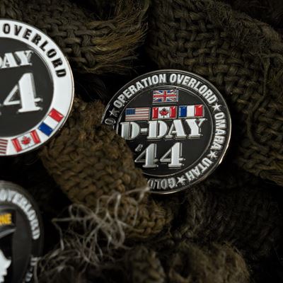 Distintivo del D-DAY 44 OMAHA, UTAH, GOLD, SWORD, JUNO FOSTEX 445510-14003 3