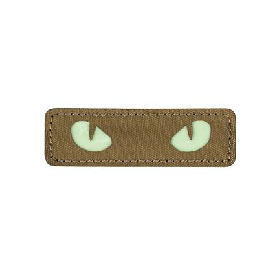 Toppa CAT EYES velcro COYOTE - GLOW IN THE DARK