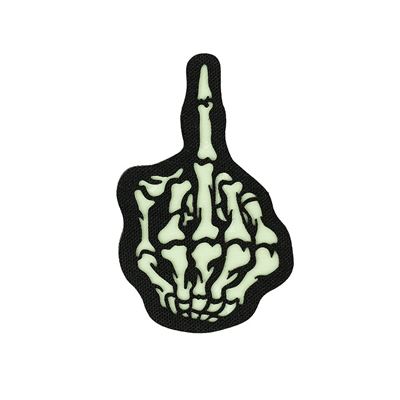 Toppa SKULL FINGER velcro GLOW IN THE DARK