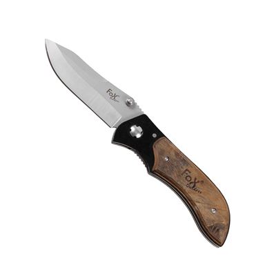 Coltello pieghevole con manico in legno pregiato 20,5 cm