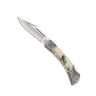 Coltello pieghevole decorativo - cervo 19 cm BIANCO