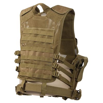 Gilet tattico CROSS DRAW MOLLE COYOTE BROWN ROTHCO 4491 4