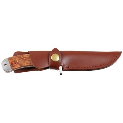 Coltello "Damašek" con manico in legno + fodero in pelle FOX Outdoor 44921 2