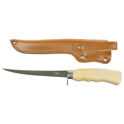 Coltello per sfilettare CLASSIC con manico in LEGNO di betulla