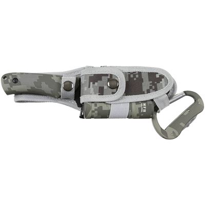 Coltello con lama fissa + coltello pieghevole + torcia + moschettone ACU DIGITAL