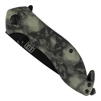 Coltello LEBKY con clip, lama tanto nera, lama seghettata 101INC 016939CA 5